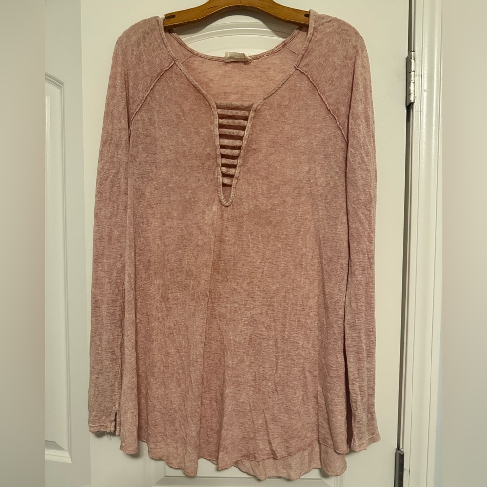 Pink sweater top